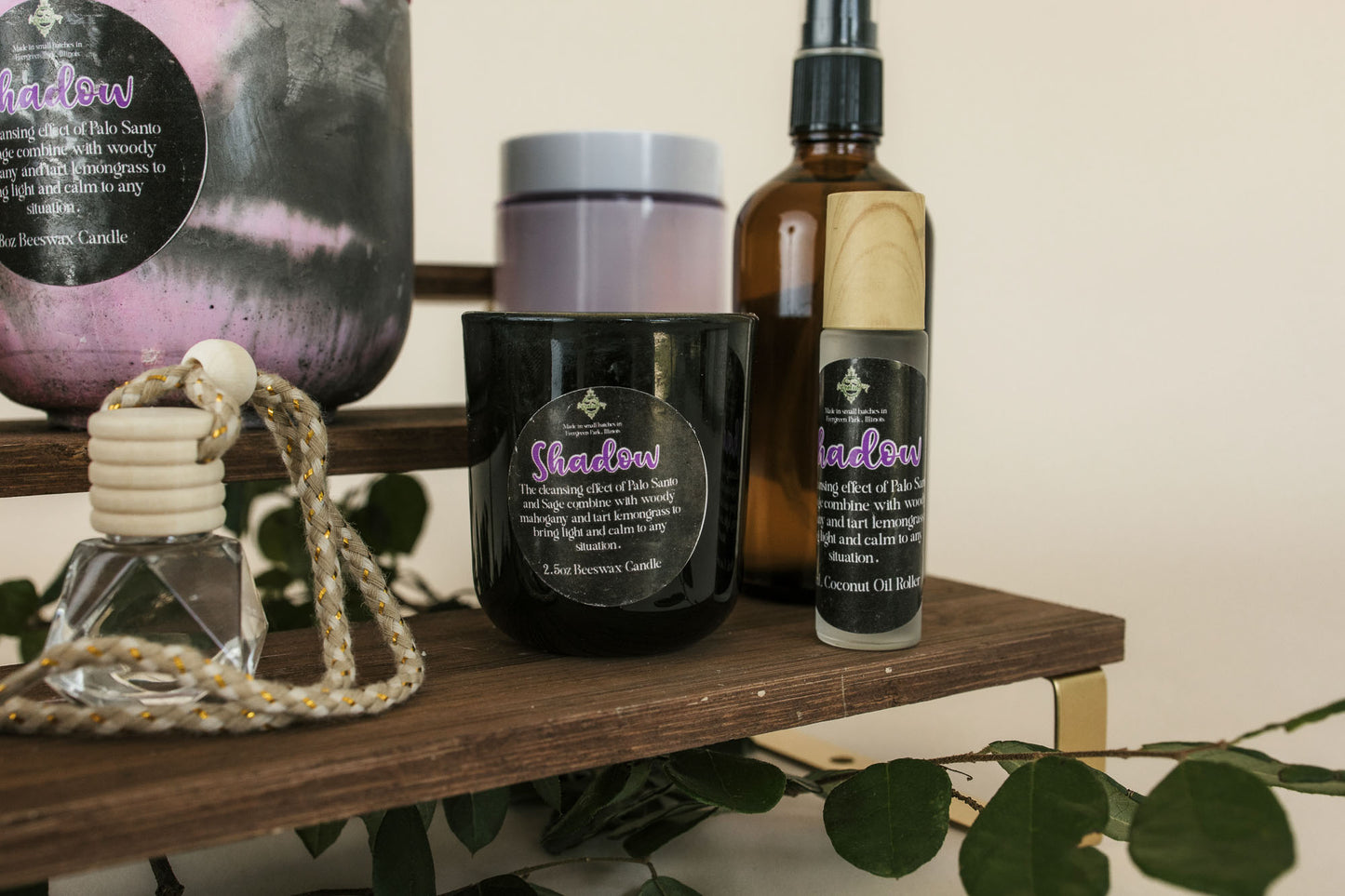 3.5oz Shadow Beeswax Candle
