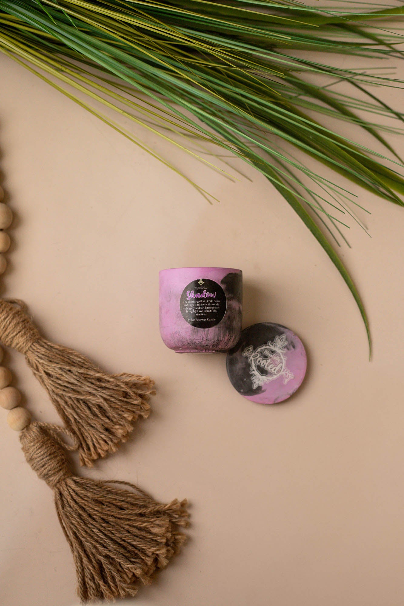 3.5oz Shadow Beeswax Candle