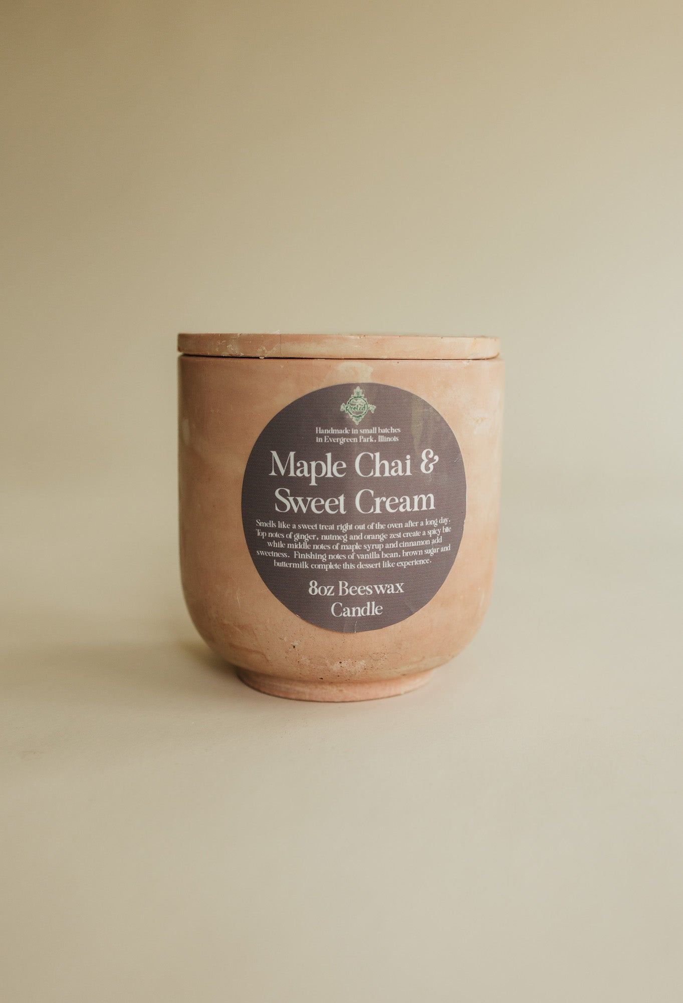 Maple Chai & Sweet Cream 9oz Beeswax Candle