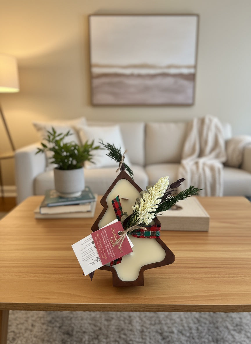 Christmas Tree Farm Beeswax Candle