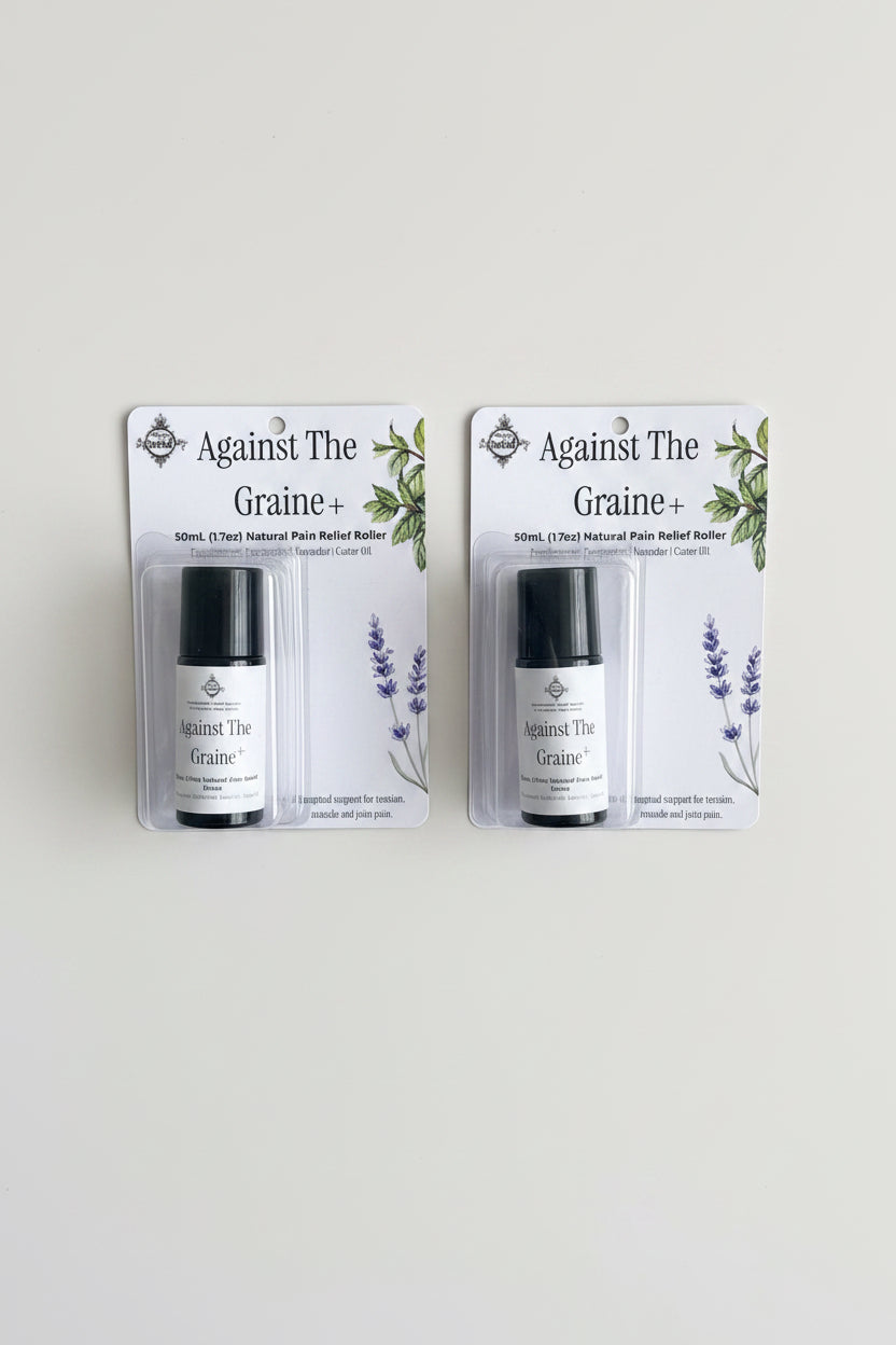 Large roller in packaging on a neutral background