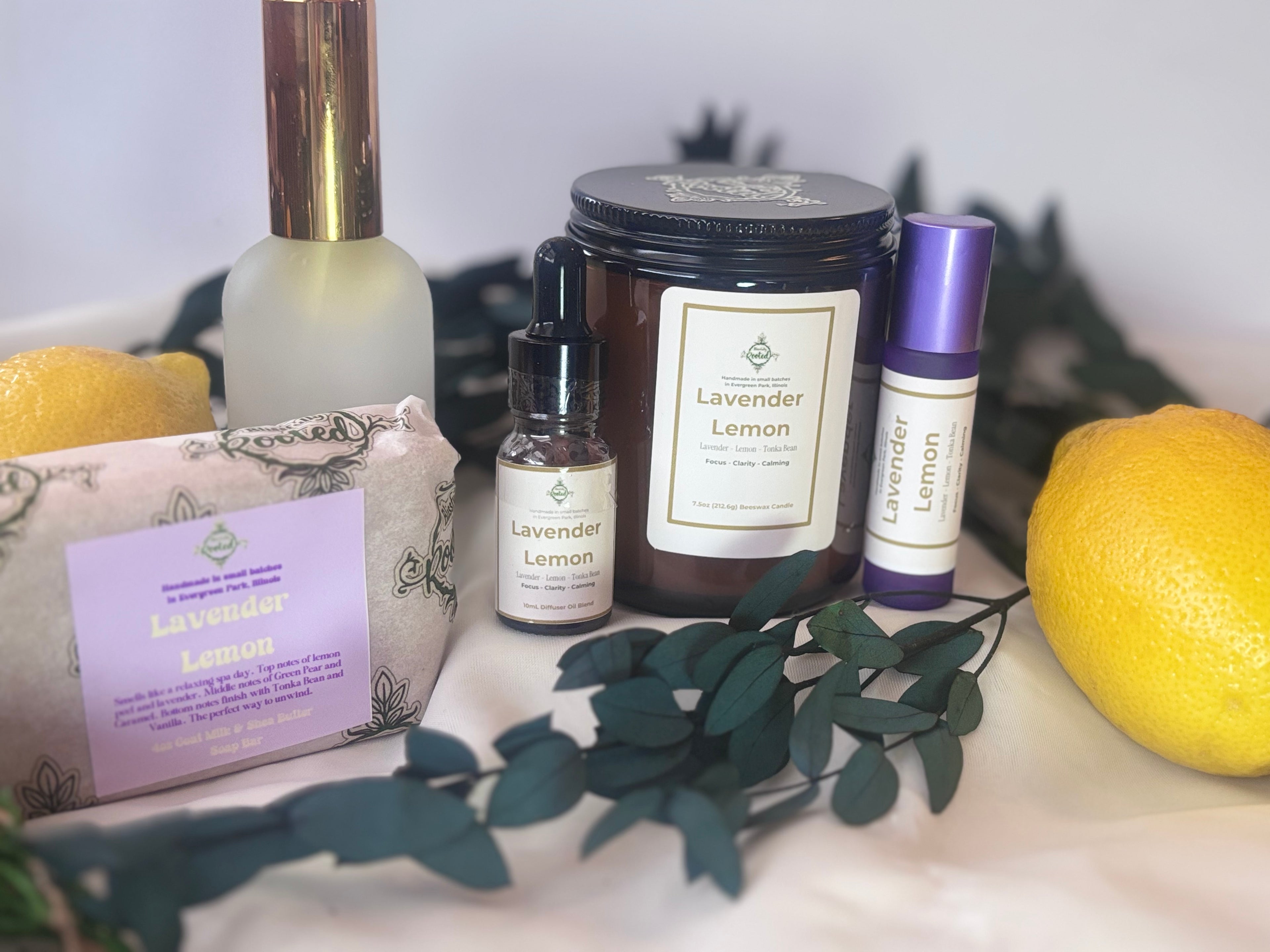 Lavender Lemon Diffuser Drops for Stress Relief & Calm Sleep