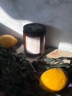 Lavender Lemon Beeswax Candle for Stress Relief & Calm