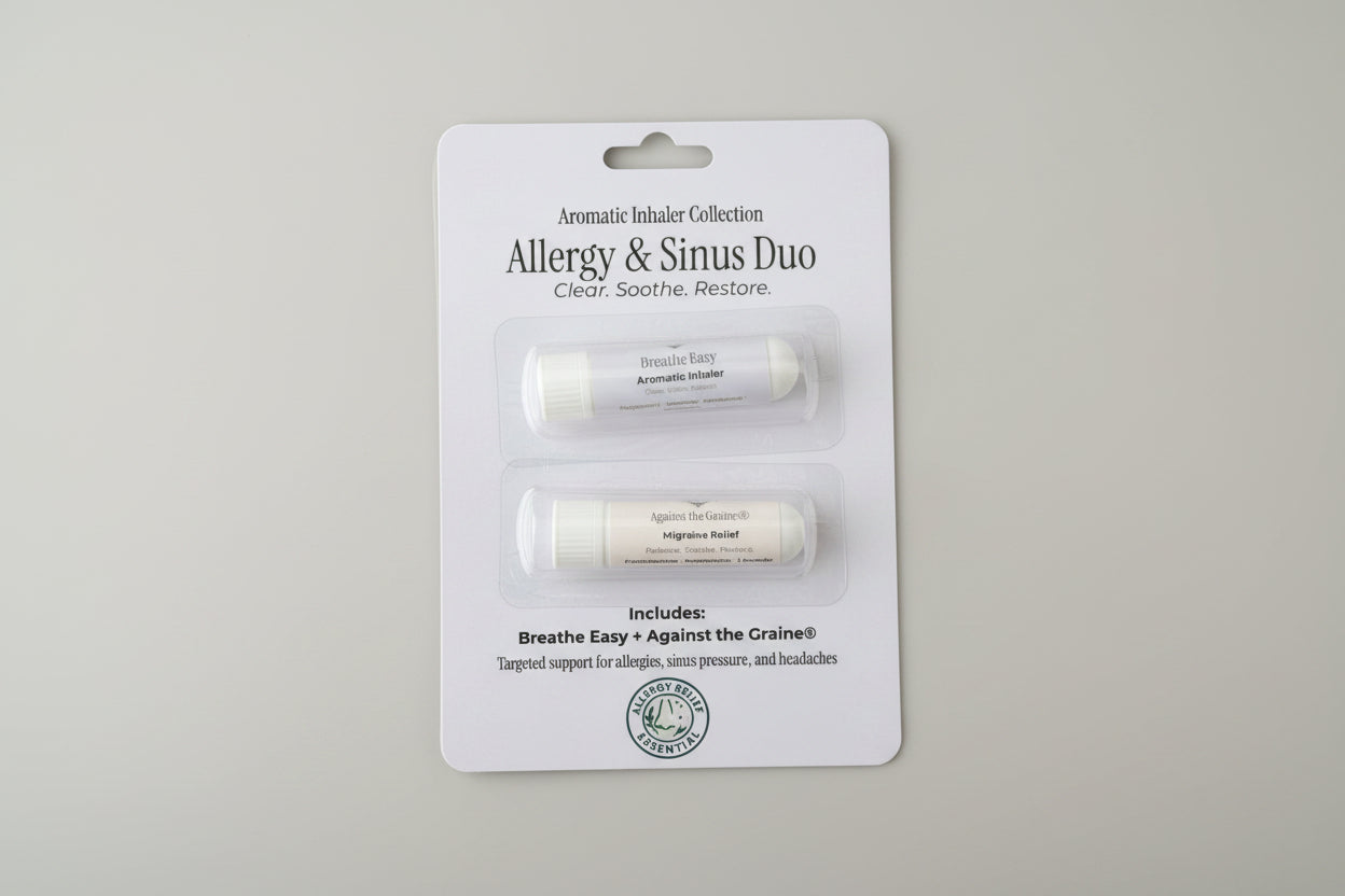 Allergy & Sinus Duo | Ravensara Inhaler + Sinus Roller | Hormone Safe Bundle