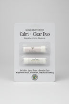 Calm & Clear Duo aromatic nasal inhalers with Breathe Easy and Inner Peace by Blissfully Rooted