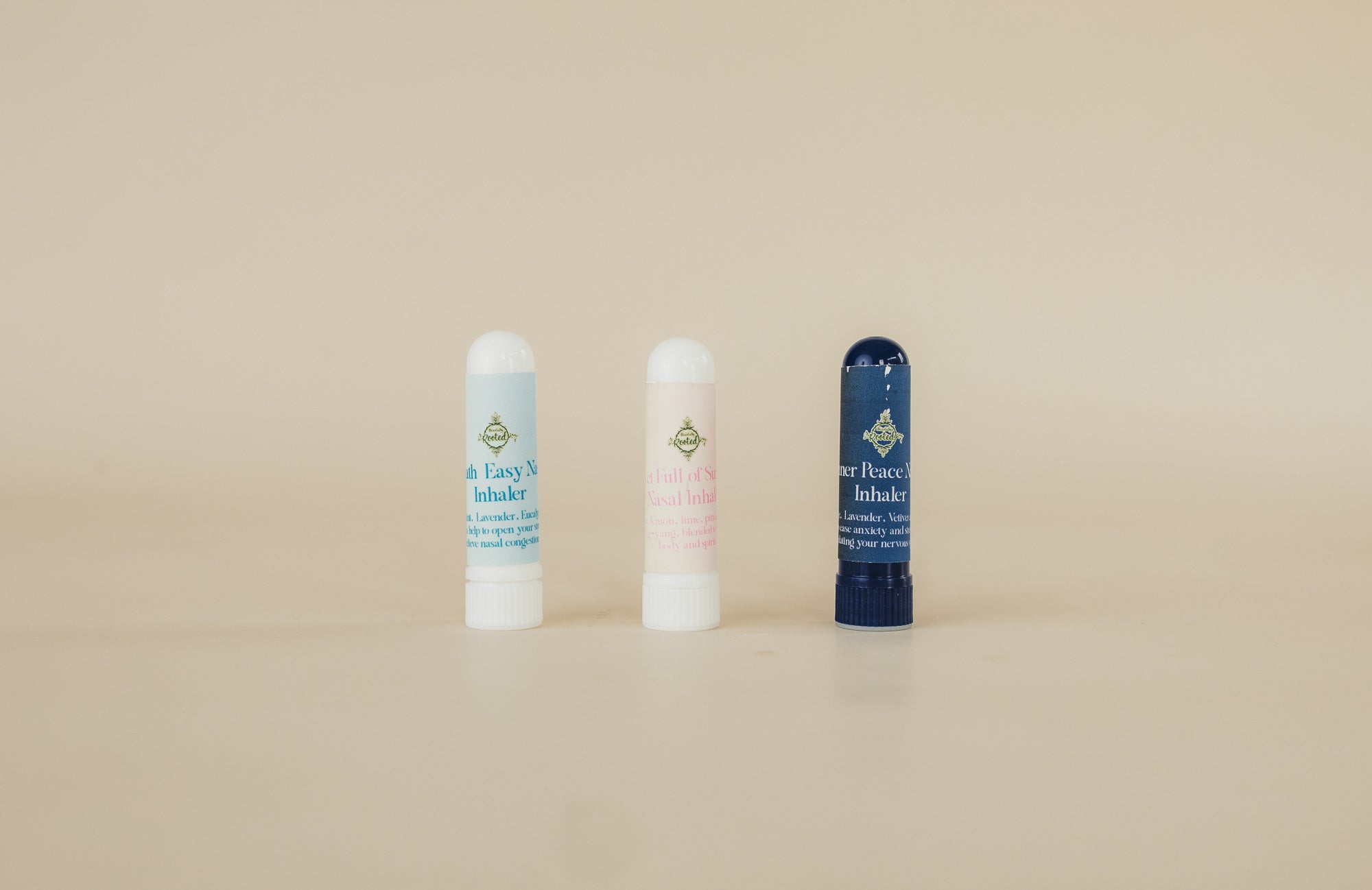 Breathe Easy Nasal Inhaler – Handmade with Peppermint, Ravensara & Eucalyptus – Fast, Natural Sinus Relief