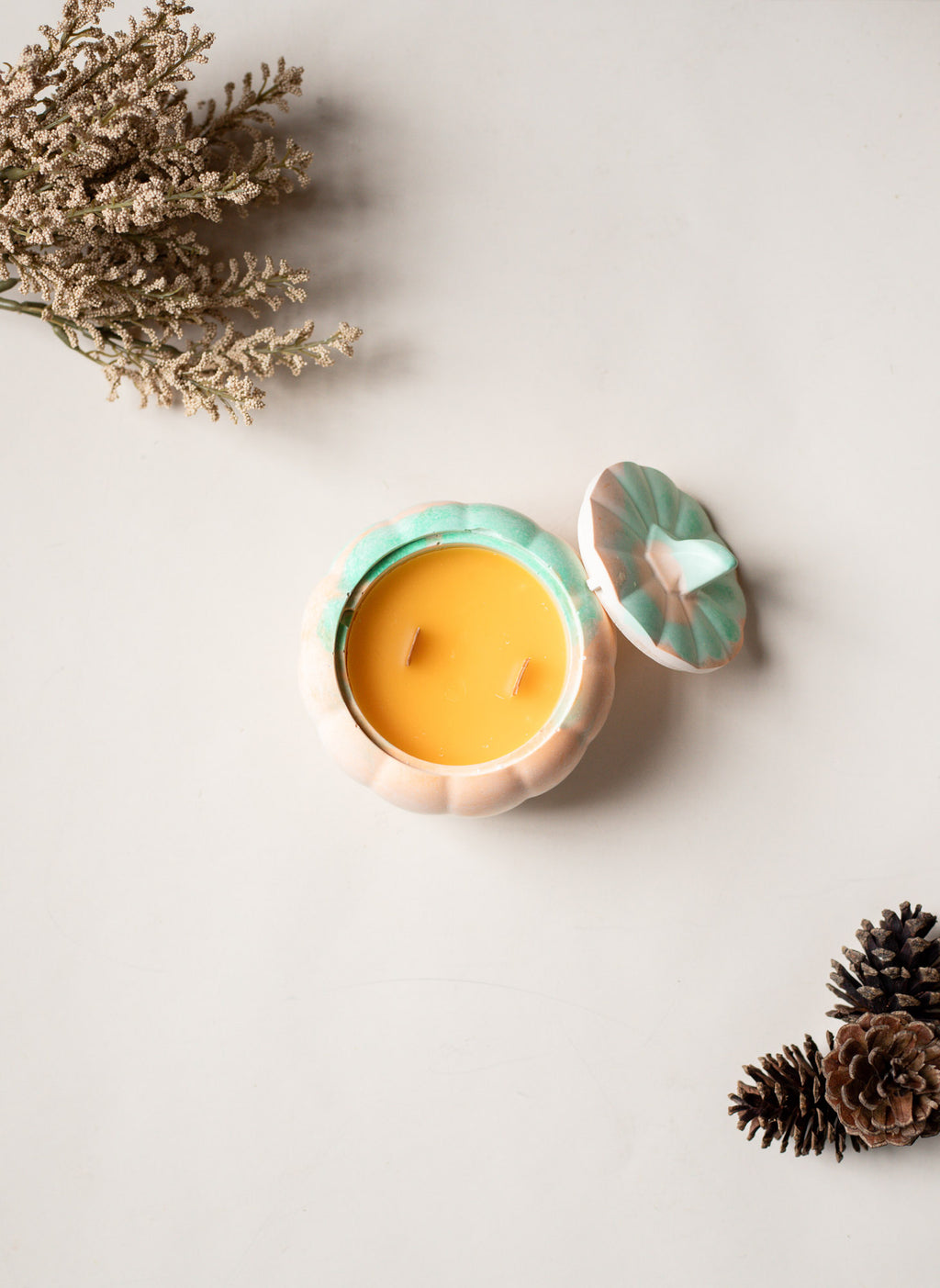 Warm Apple Cider Donuts 5oz Decorative Pumpkin Candle