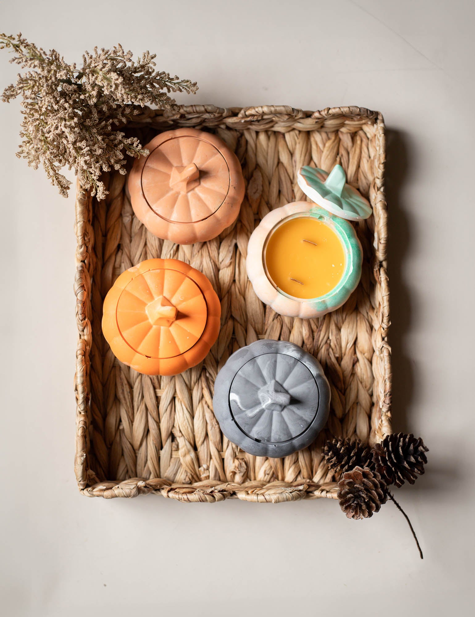 Warm Apple Cider Donuts 5oz Decorative Pumpkin Candle