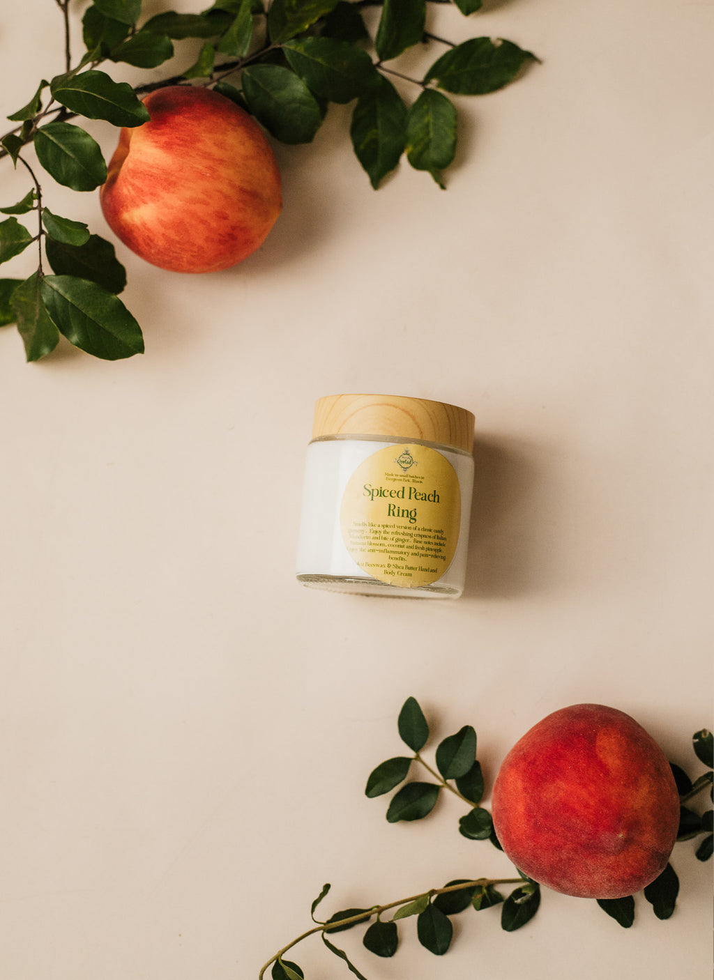 4oz Spiced Peach Ring Hand and Body Cream