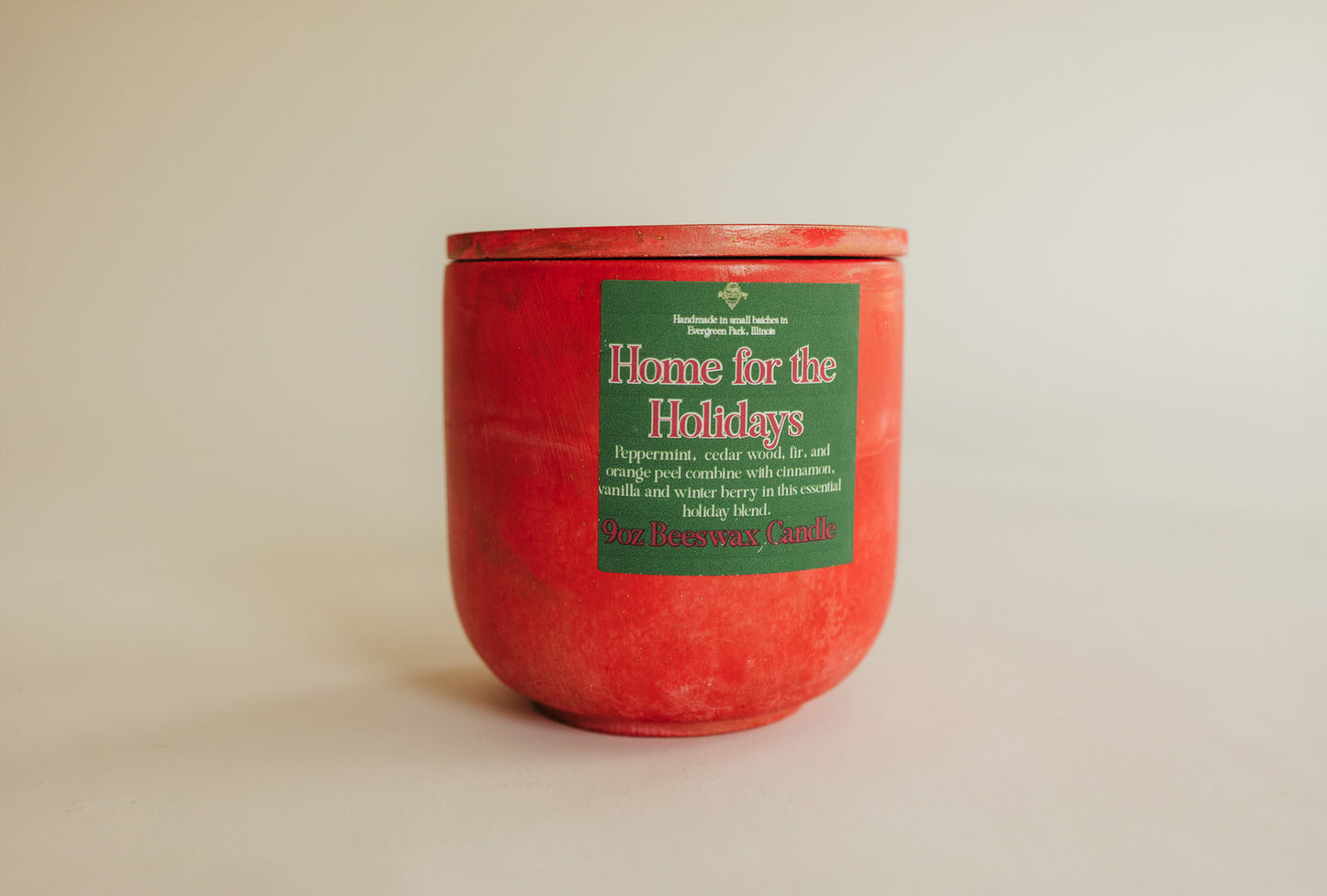 Home for the Holidays Beeswax Candle