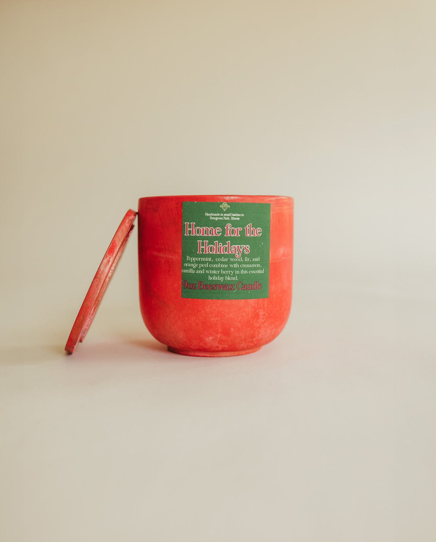 Home for the Holidays Beeswax Candle