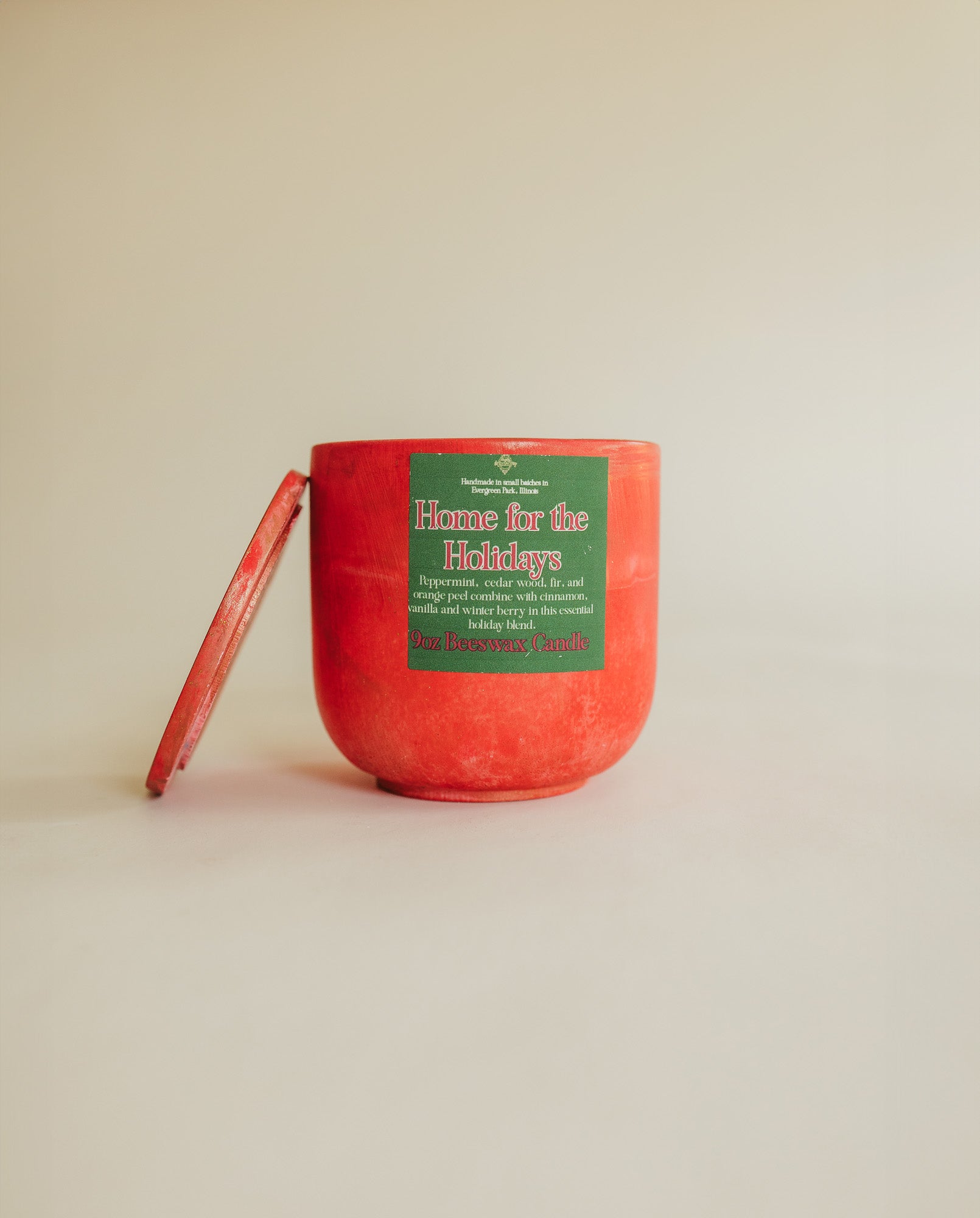 Home for the Holidays Beeswax Candle