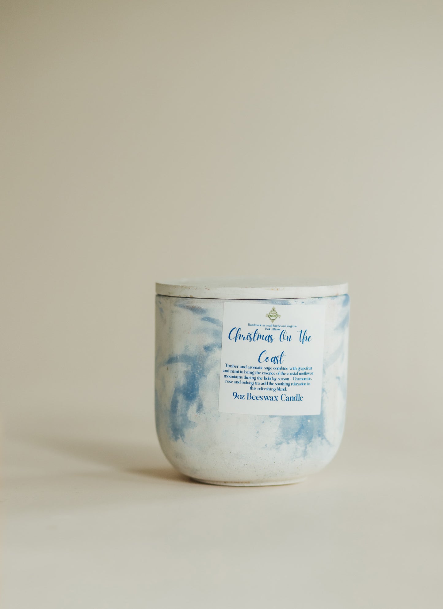 Christmas on the Coast Beeswax Candle