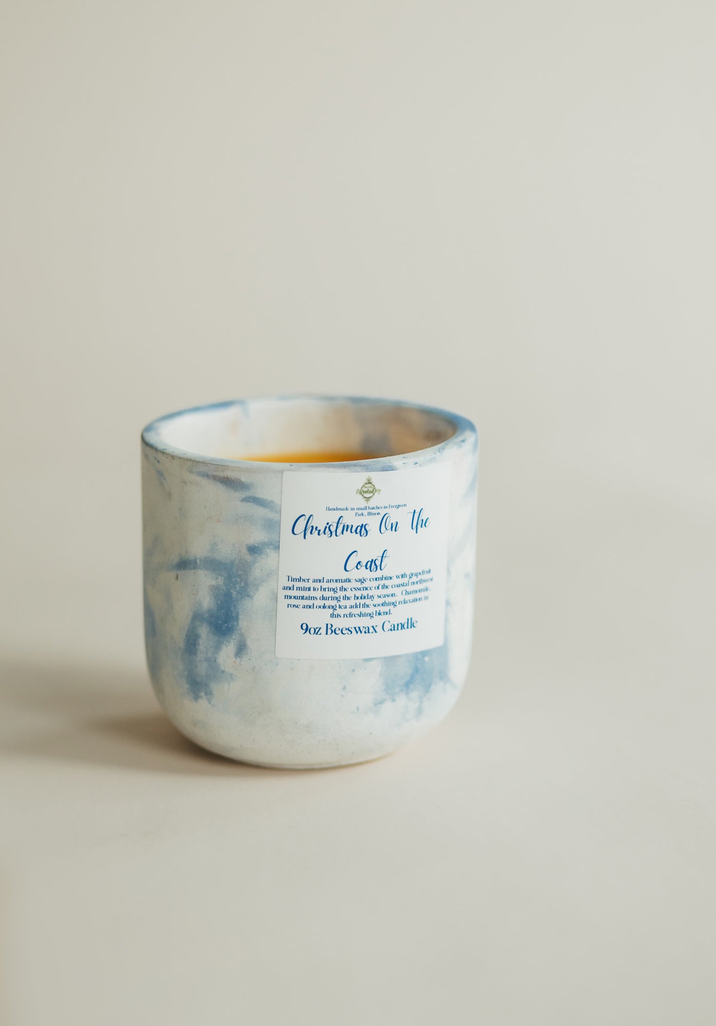 Christmas on the Coast Beeswax Candle