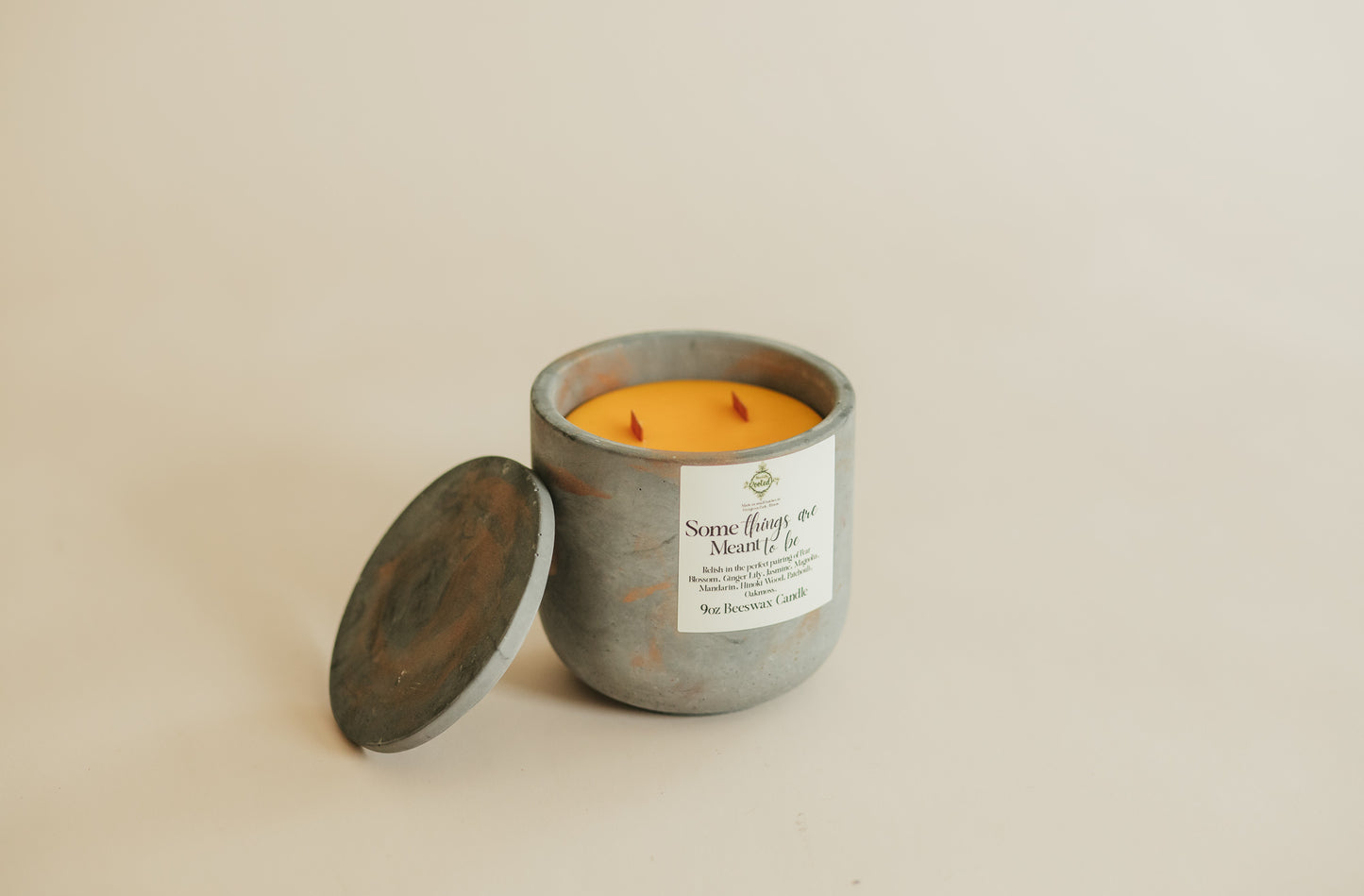 Some Things Are Meant to Be Beeswax Candle