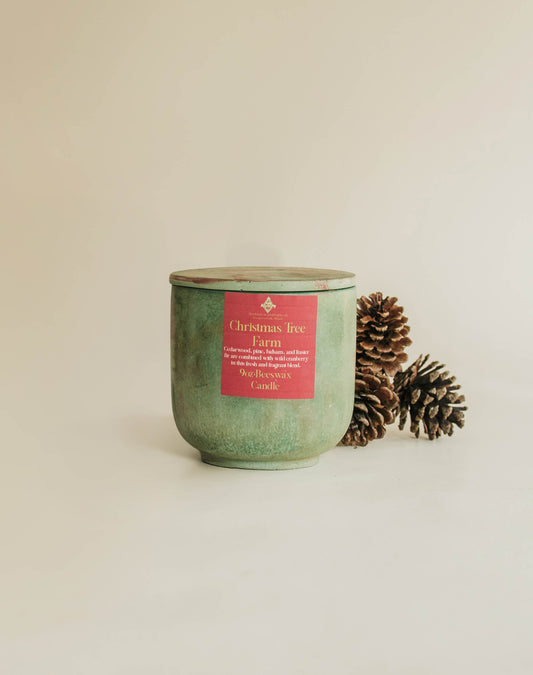 Christmas Tree Farm Beeswax Candle
