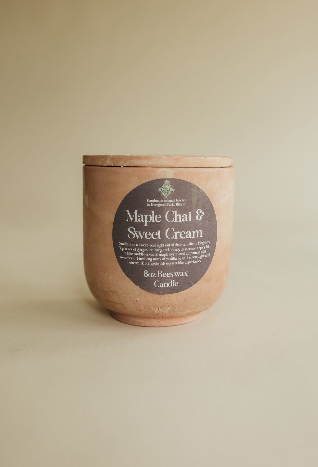 Maple Chai & Sweet Cream 9oz Beeswax Candle