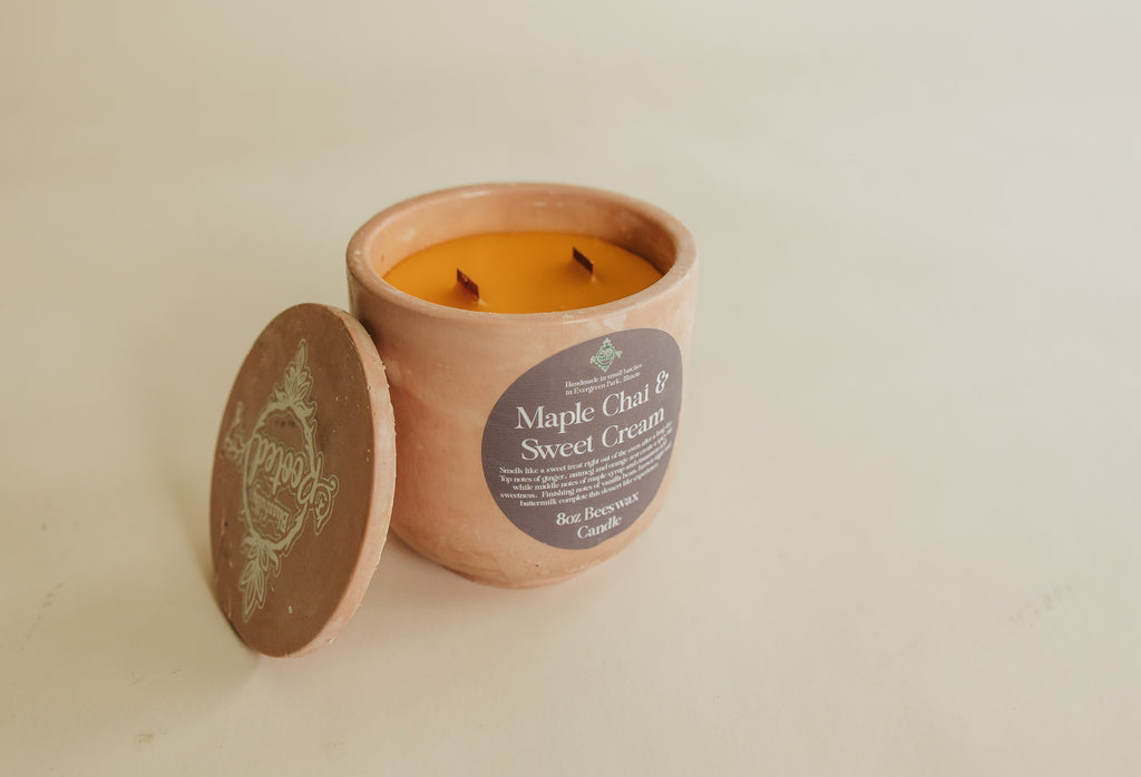 Maple Chai & Sweet Cream 9oz Beeswax Candle