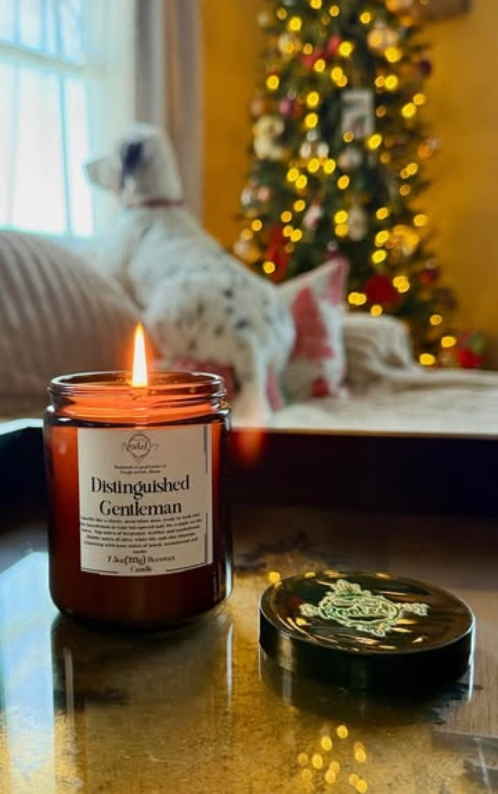 Distinguished Gentleman Beeswax Candle | Warm & Grounding