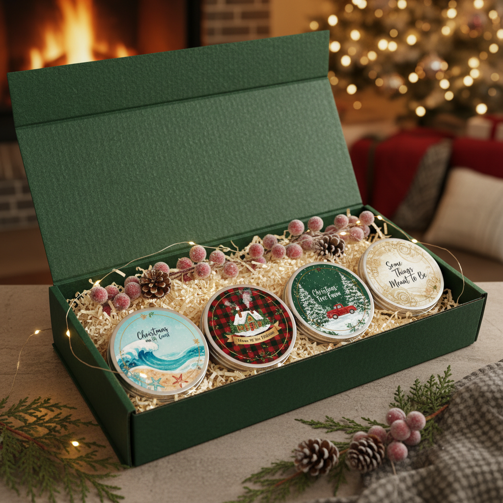Holiday Collection Sample Set- 4 2oz Candles