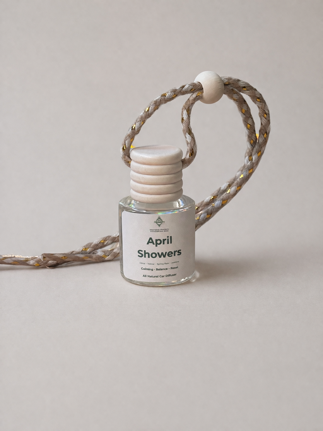 April Showers - Car Diffuser - 10mL - Eucalyptus, Clary Sage, Vetiver