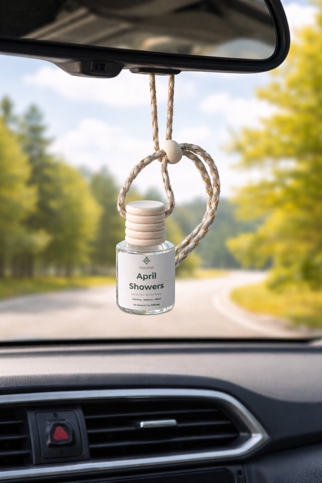 April Showers - Car Diffuser - 10mL - Eucalyptus, Clary Sage, Vetiver