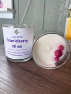 8oz BlackBerry Bliss Beeswax Candle