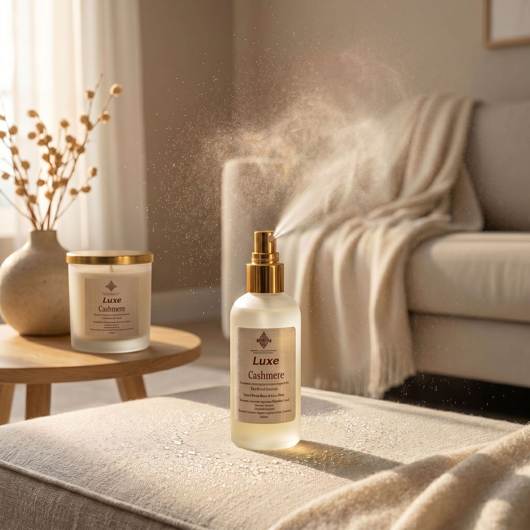Luxe Cashmere - Room & Linen Spray - Cashmere, Amber, Cedarwood